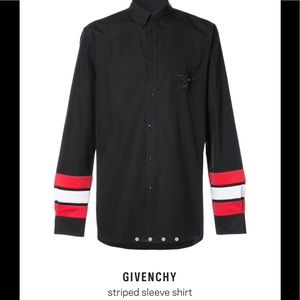 Givenchy Striped Sleeve Shirt